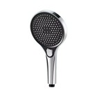 Upgraded High Pressure Shower Head 13 Cm Big Panel Black 3 Modes Large Flow