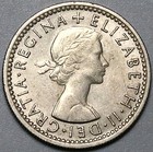 1954 Wedding 6 Pence Au Elizabeth Ii Great Britain Old Coin  23112401r 