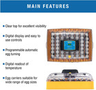 Ovation 56 Eco Egg Incubator With Automatic Egg Turning Control  Digital Display