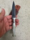 Vintage Handmade High Carbon Double Edged Dagger Boot Knife Collectible Throwing
