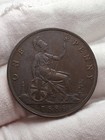 1886 Great Britain Queen Victoria One Penny  great Condition   Details 