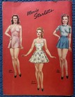 Six Movie Starlets Paper Dolls  Whitman 991  Year 1942  Uncut  Vintage  original