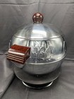 Vintage West Bend Penguin Ice Bucket Chrome Hot And Cold Server Mid Century