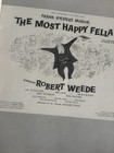 The Most Happy Fella Souvenir Program - Frank Loesser Weede Sullivan Lund 1950s