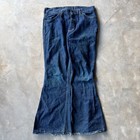 Vintage Sears King s Road Denim Bootcut Flared Jeans 70s Hipster Fit 32x29 Dark