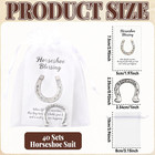 Good Luck Horseshoes  Gift Bulk With Card And Bag Lucky Pocket Token Charms Rust