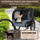132lbs Dog Bike Trailer 2-in-1 Convertible Pet Jogger For Large Dogs
