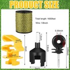 Kanayu 52 Pcs Electric Fence Kit Includes Electric Fence Poly Wire 25 Black