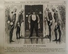 1880 Antique Illustration Print Original Rare Vhtf Punch Fashion Wealth Footmen 