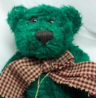 Boyds Holiday Green Mistle The Teddy Bear W  Red Bow 8  Plush Stuffed Animal New