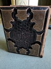 Antique Very Rare Vintage Victorian Era Bible 1890 -1900 Collector Item Look   