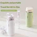 4 In 1 Travel Dispenser Portable Shampoo Shower Bottles Sets Refillable