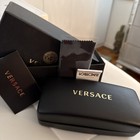 Versace Black Hard Case For Glasses   Sunglasses  Unisex Eyeglass Case