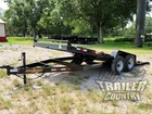 New 2025 7 X 20 14 K Flatbed Wood Deck Gravity Tilt Equipment Car Hauler Trailer