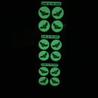 New   Sealed  Vtg 1990 Sandylion Glow-in-the-dark Bats Halloween Stickers Rare 