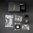 Carbon Fiber Case For Apple Watch9 8 7 6 5 4 44 45mm Fluororubber Band Refit Mod