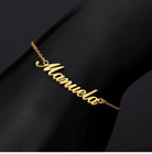 Customized Name Anklet Foot Jewelry Ankle Stainless Steel Adjustable Chain Beach