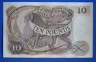 1964 Bank Of England Ten Pound   10 Banknote  Hollom Prefix  a01     33963 