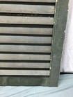 Antique Pair Arch Dome Top 15x34 Wood Louvered House Shutters Green Old 1771-25b