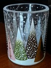 Yankee Candle 1744685 Crackle Glass Festive Trees Xmas Votive Candle Holder
