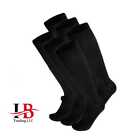 6 Pairs Mens Diabetic Over The Calf Socks Compression Knee High Cotton Socks