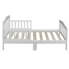 Wooden Baby Toddler Bed Children Bedroom Furniture With Safety Guardrails White
