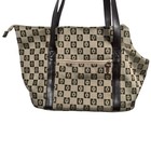 Pack N Paws Geometric Jacquard Pet Carrier Tote Bag Tan Brown Small Dog Cat