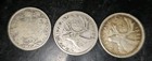 1944 1965   1918  Canada 25 Cents Silver Coin Quarter 2 Coins George V   Vi