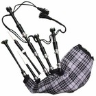 Brand New Scottish Great Highland Bagpipe Rosewood Black Finish   Silver Mounts