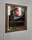Miller Special Reserve Beer Framed Bar Mirror 