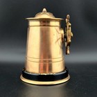 Vintage Nautical Brass Mechanical Ships Wheel Cigarette Dispenser