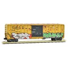 Railbox 50  Ribside Boxcar Easter Bunny Graffiti Mtl  025 44 563 N Scale