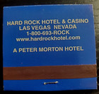 Hard Rock  Casino Las Vegas Embossed Guitar Full Unstruck 30 Strike Matchbook