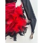 Weissman Black Red Sequin Feather Dance Halloween Costume Child Small