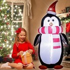 6 Foot Christmas Inflatable Penguin With Led Lights 6ft Penguin -wm-16
