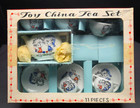 Vintage Woolworths 11 Pc Toy China Tea Set Made In Japan Porcelain Original Box