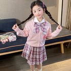 My Melody Kuromi Children Girls Dress Cardigan Waistcoat Shirt Jk Skirt Clothes