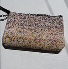 Vintage Y2k Candy Dot Multicolor Seed Bead Zipper Purse Crossbody Shoulder Bag