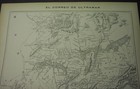 1881  North Africa Map - Algeria - Hautes Plaines   Plateau  Atlas Mountains