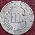 1852 Three Cent Piece 3c Silver Trime Better Grade  96626