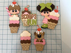 Summer Scoops Of Fun Set- 5 Pieces Memories Paper Piecing Scrapbook Die Cut