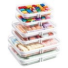 Clear Hard Shell Zipper Case - Diaper Bag Organizer  Tsa Approved Toiletry Bag 