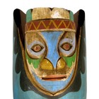 Northwest Coast Style Indian Ceremonial Duck Dance Mask Vintage Lg Carved Wood 