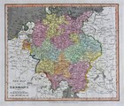 1812 Darton Union Atlas Map Germany Berlin Frankfurt Bavaria Munich Hamburg