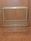 Vtg Midcentury Floor Model  Record Player Album Rack Holder 1950s-60s Atomic Mcm