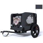 Collapsible Pet Bike Trailer Foldable Dog Cargo Carrier Cart For Bicycle Outdoor