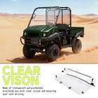 Clear Plastic Flip Up Windshield For 2009-2023 Kawasaki Mule 4010 4000