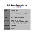 Ep Sublimation Transfer Printing Ink Refills For Inkjet Printers 100ml 4 Bottles