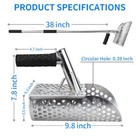 Sand Scoop For Metal Detecting stainless Steel Metal Detector Scoop beach Sco   