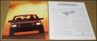 1988 Mercedes-benz 190 Class 2-page Print Ad Car Automobile Advertisement